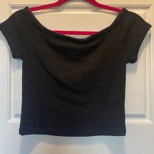 black crop top
